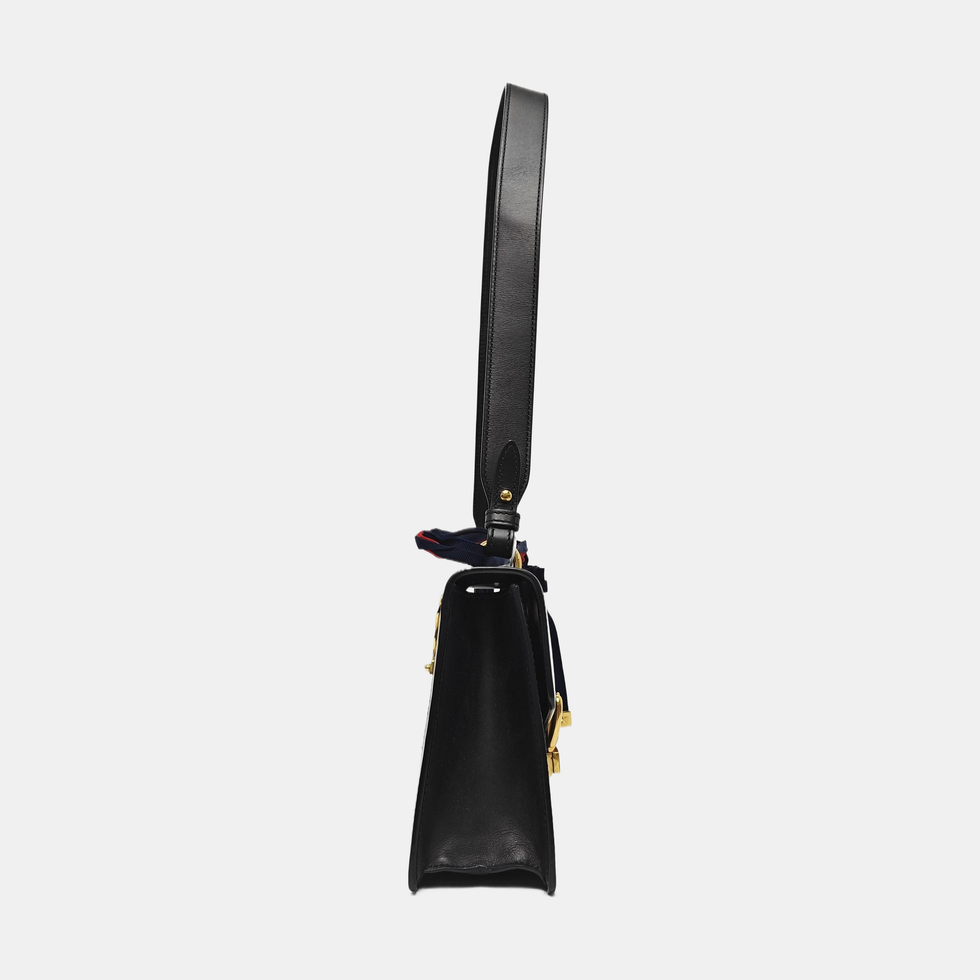 Sylvie Small Calfskin Black