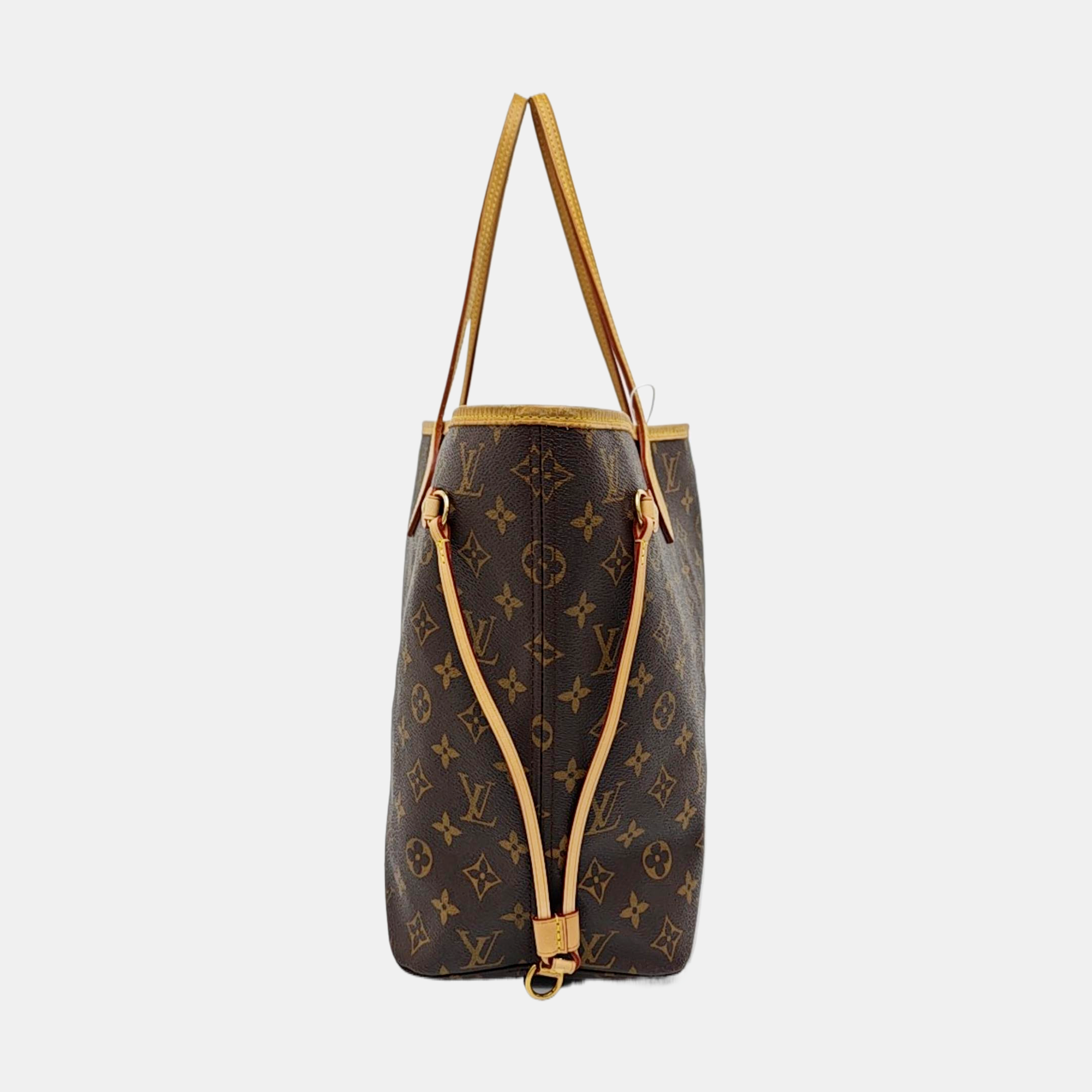 NEVERFULL MM Monogram Coated Canvas Brown