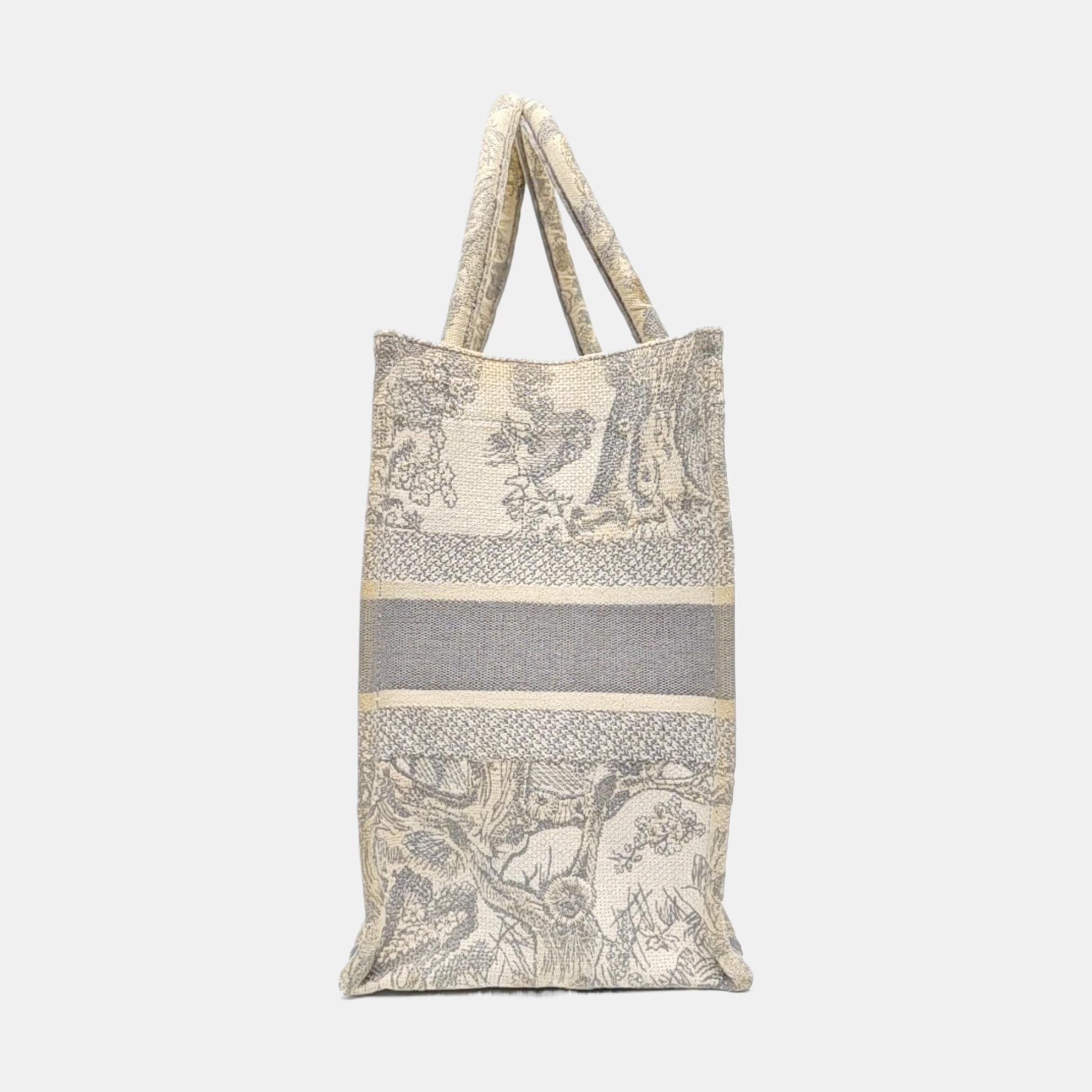 Book Tote Medium Canvas Gray