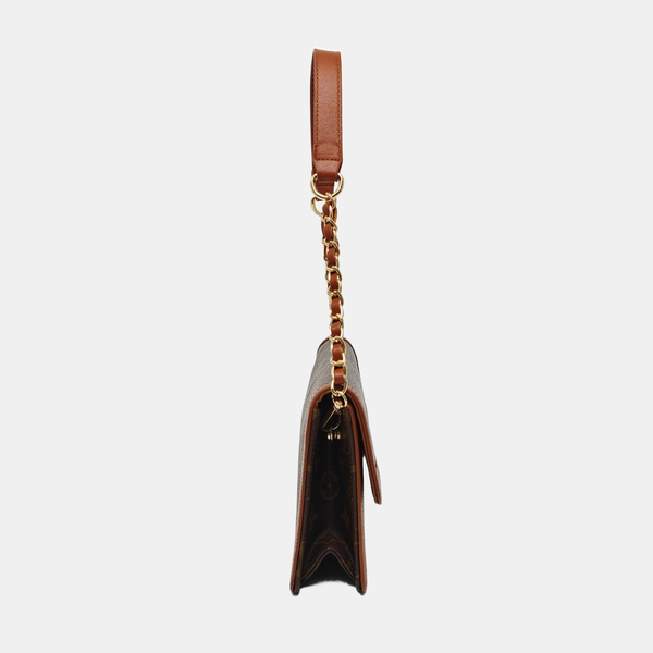 DAME Monogram Coated Canvas Brown