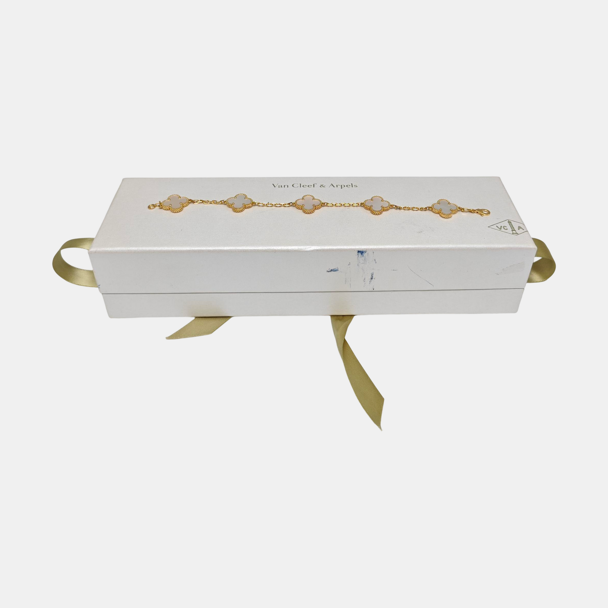 Vintage Alhambra 18k Gold Bracelet