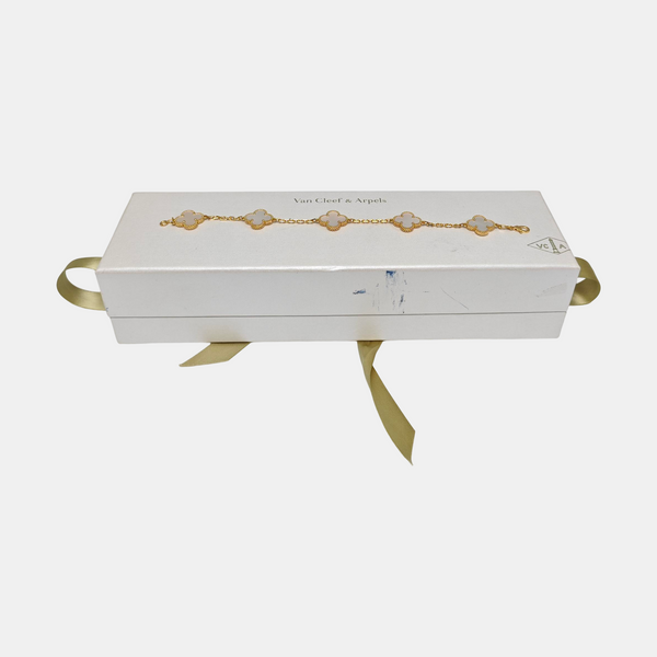 Vintage Alhambra 18k Gold Bracelet