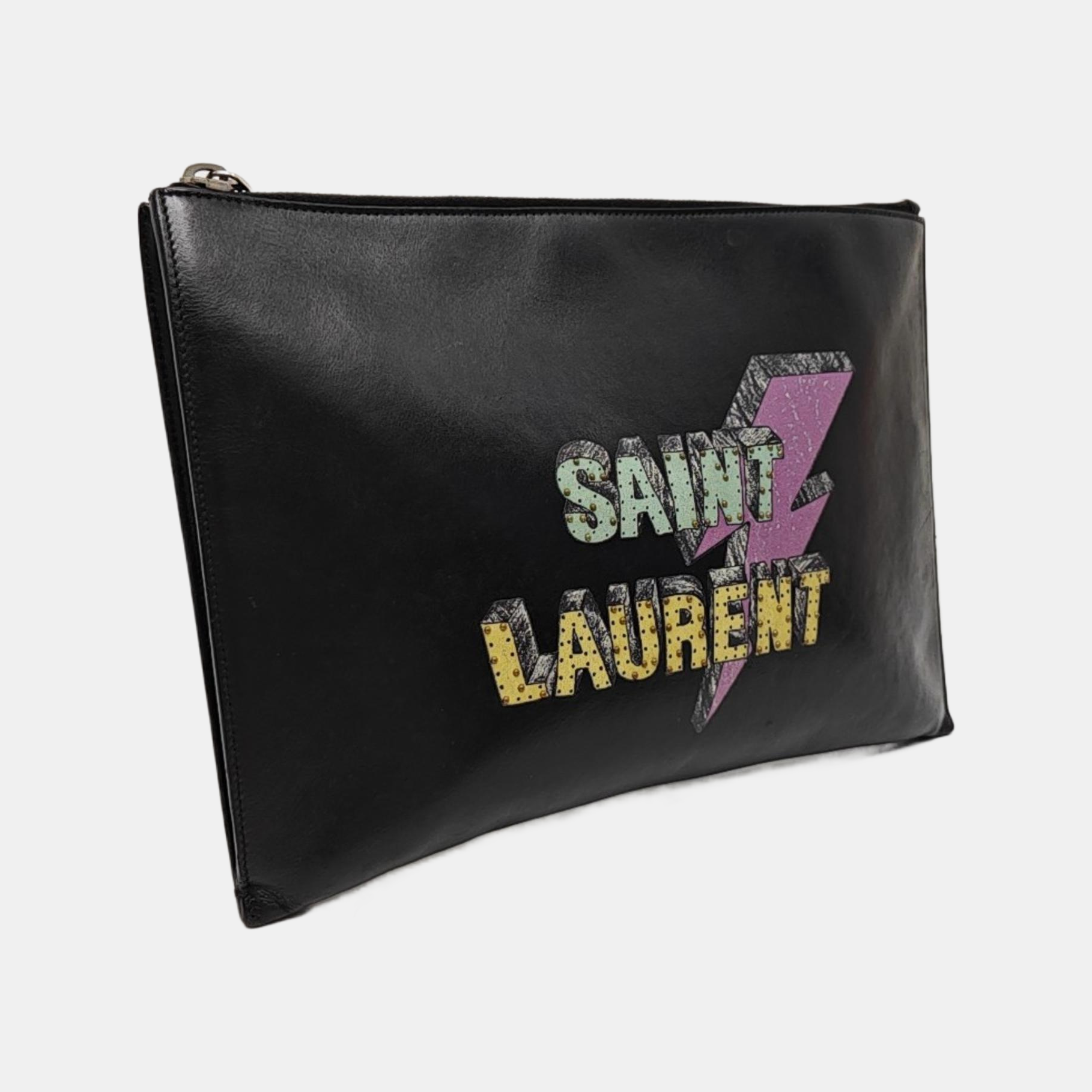 Calfskin Clutch Black