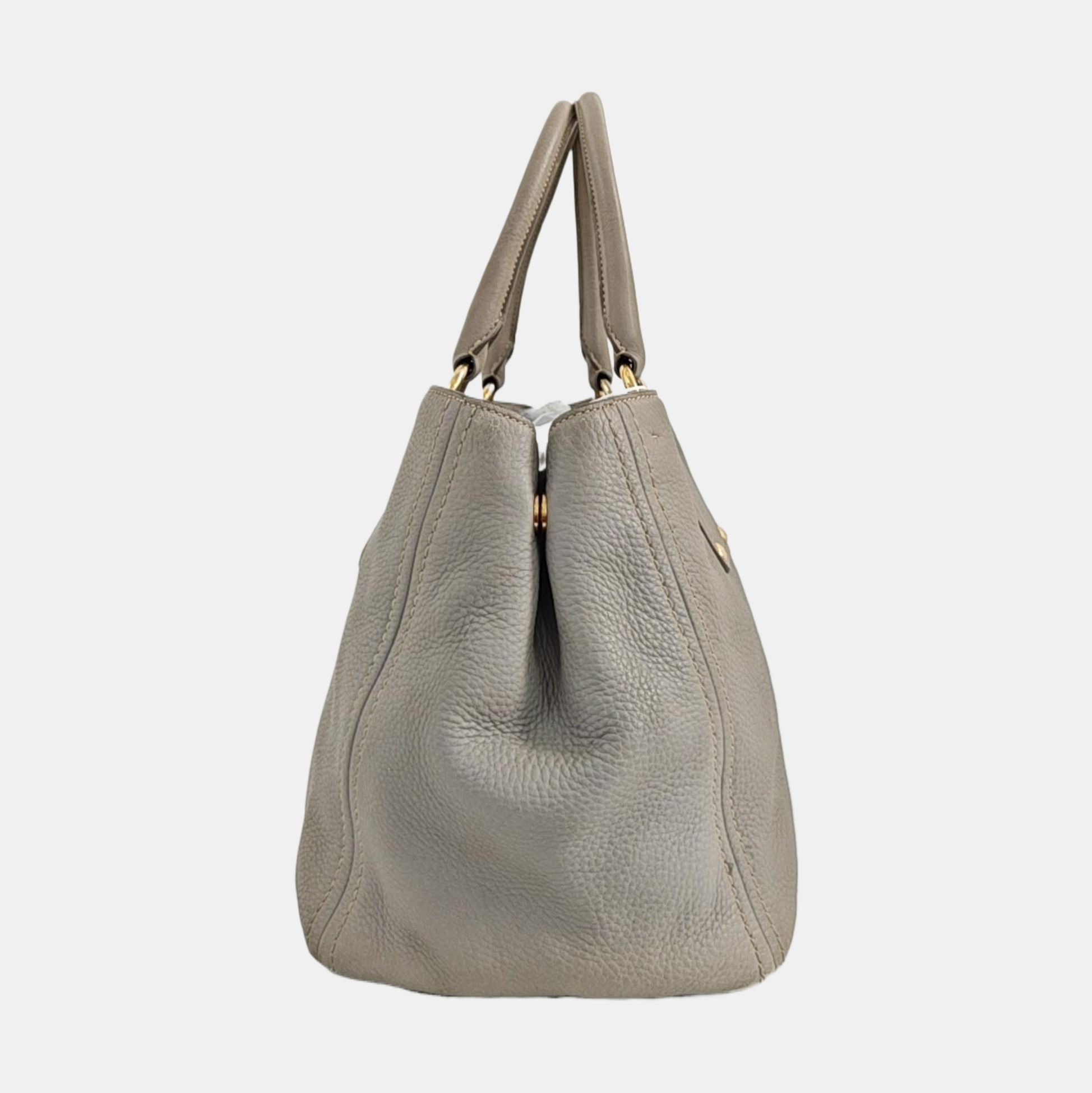 Calfskin Tote Bag Gray