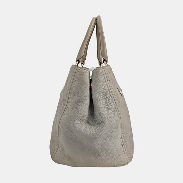 Calfskin Tote Bag Gray