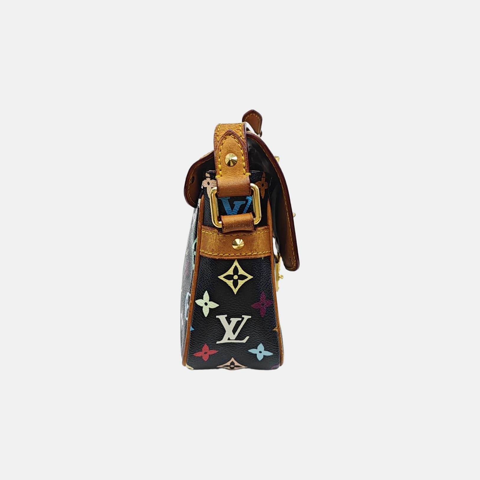 LV × TM SOLOGNE Monogram Coated Canvas Black