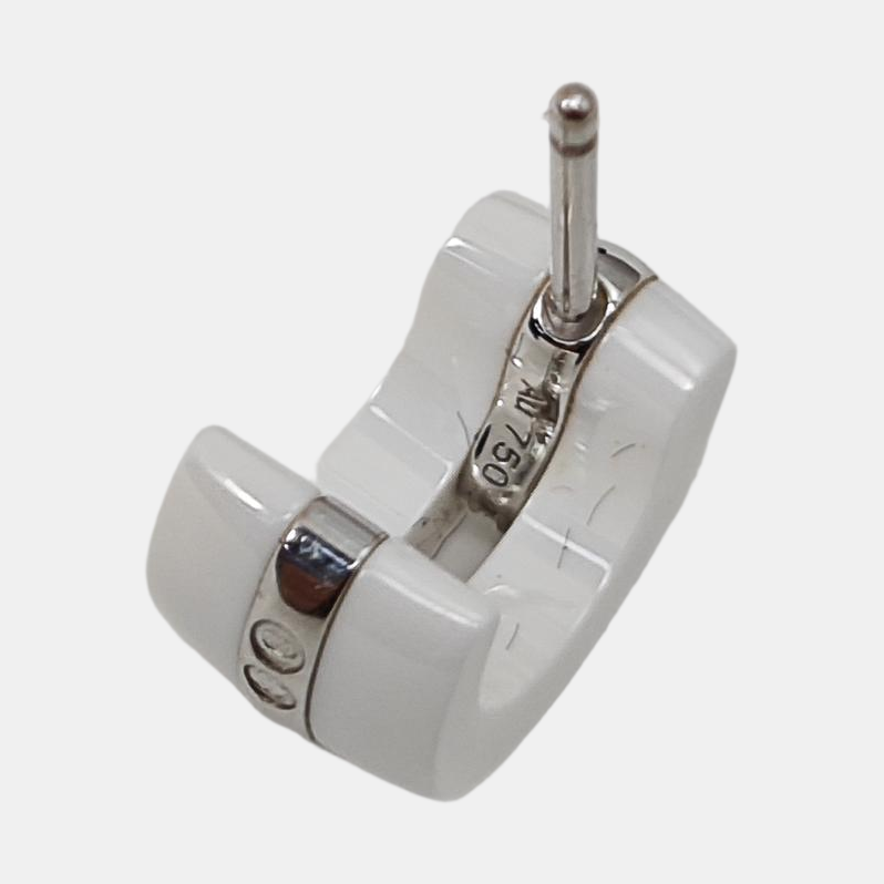 Ceramic White Stud Earrings