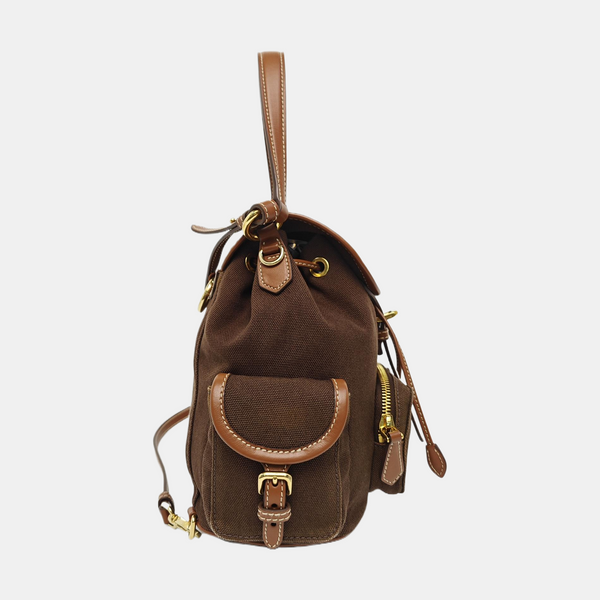 Fabric Backpack Brown