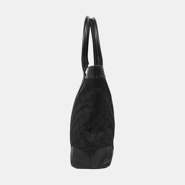 Monogram Canvas Tote Bag Black
