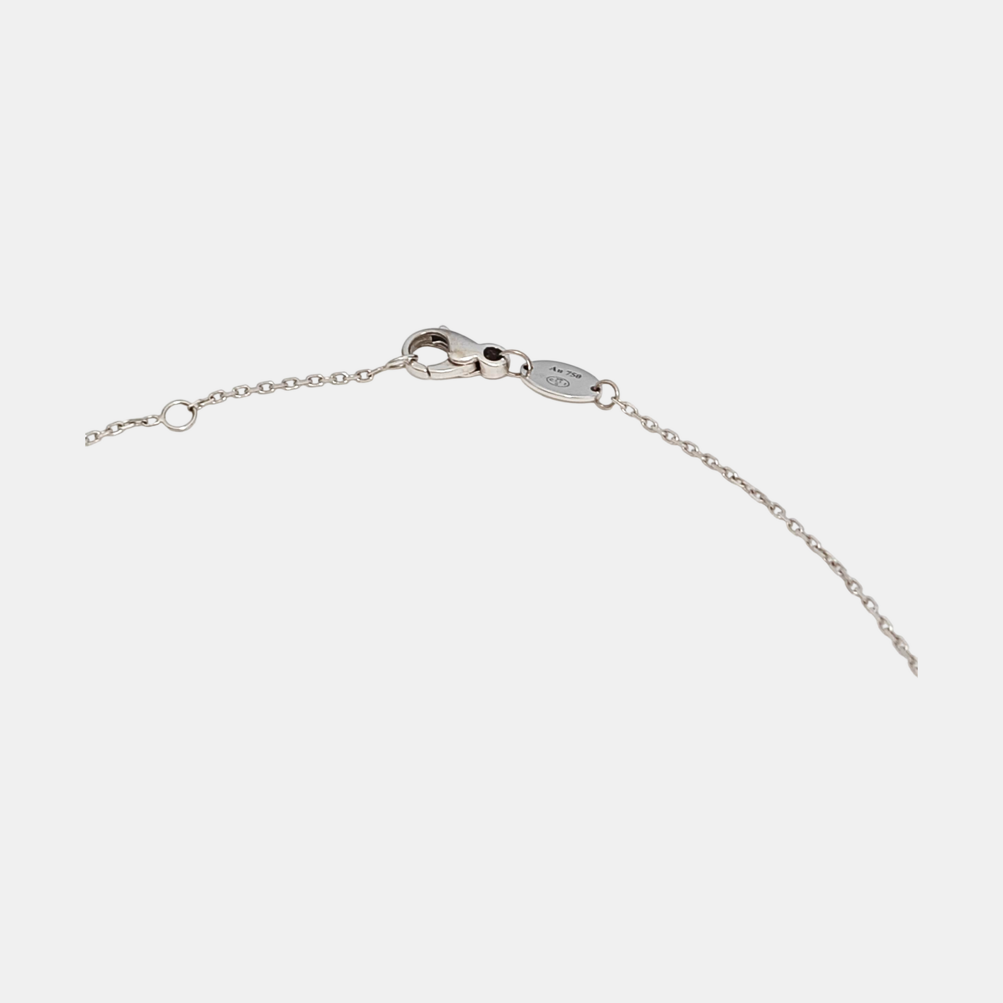 Jeux De Liens 18k White Gold Silver Necklace