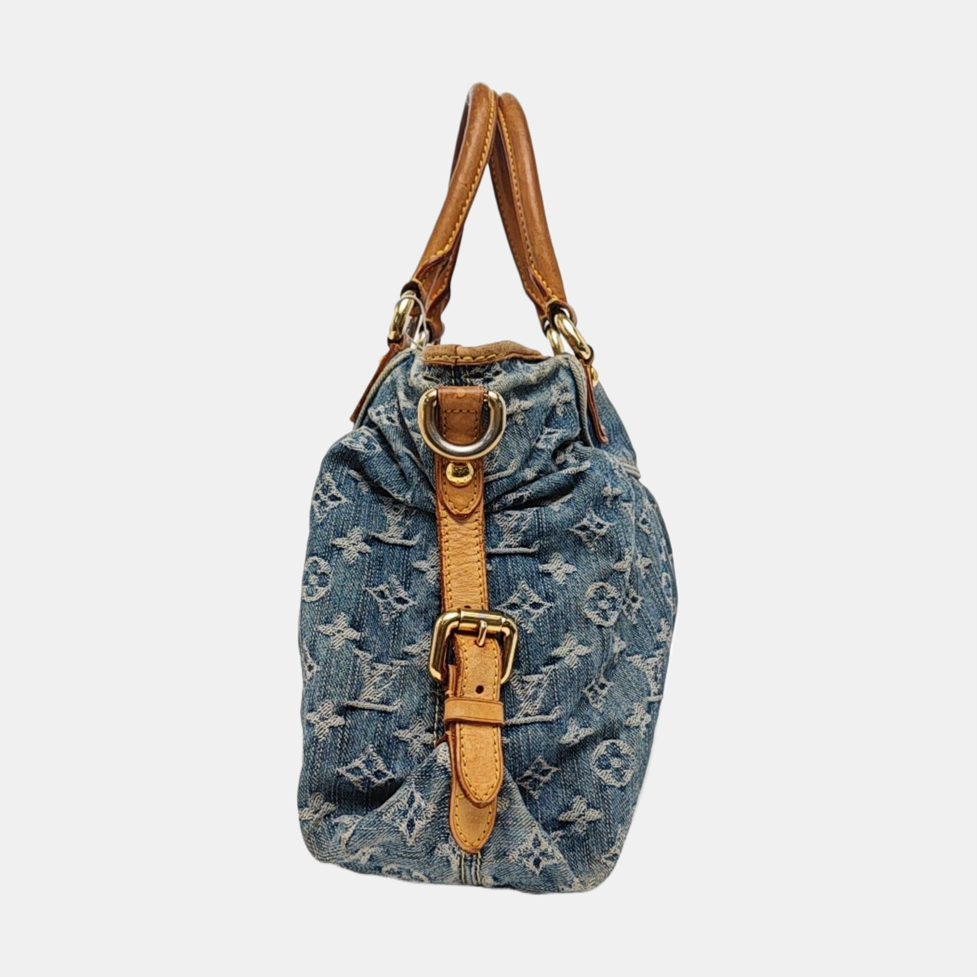 NEO CABBY Monogram Denim Blue