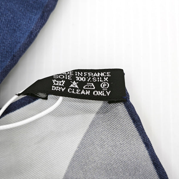 Mulberry Silk Silk Scarf Blue