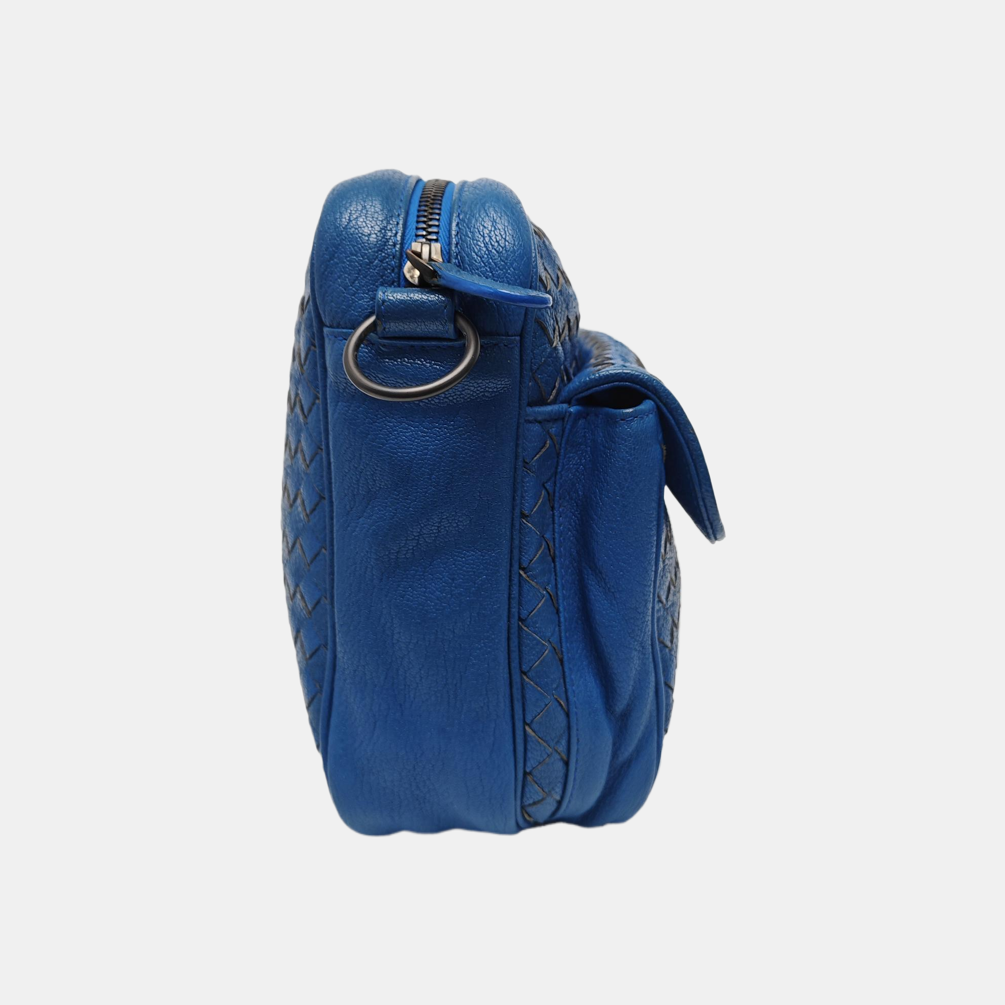 Calfskin Shoulder Bag Blue