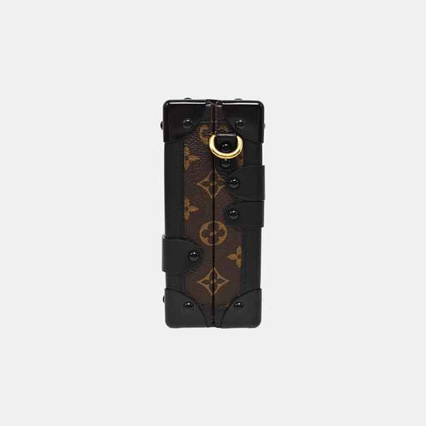 PETITE MALLE Monogram Coated Canvas Brown