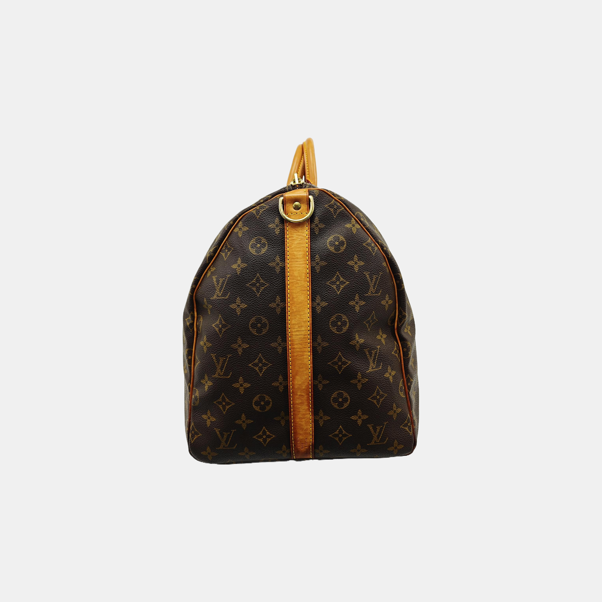 SAC SOUPLE 55 Monogram Coated Canvas Brown