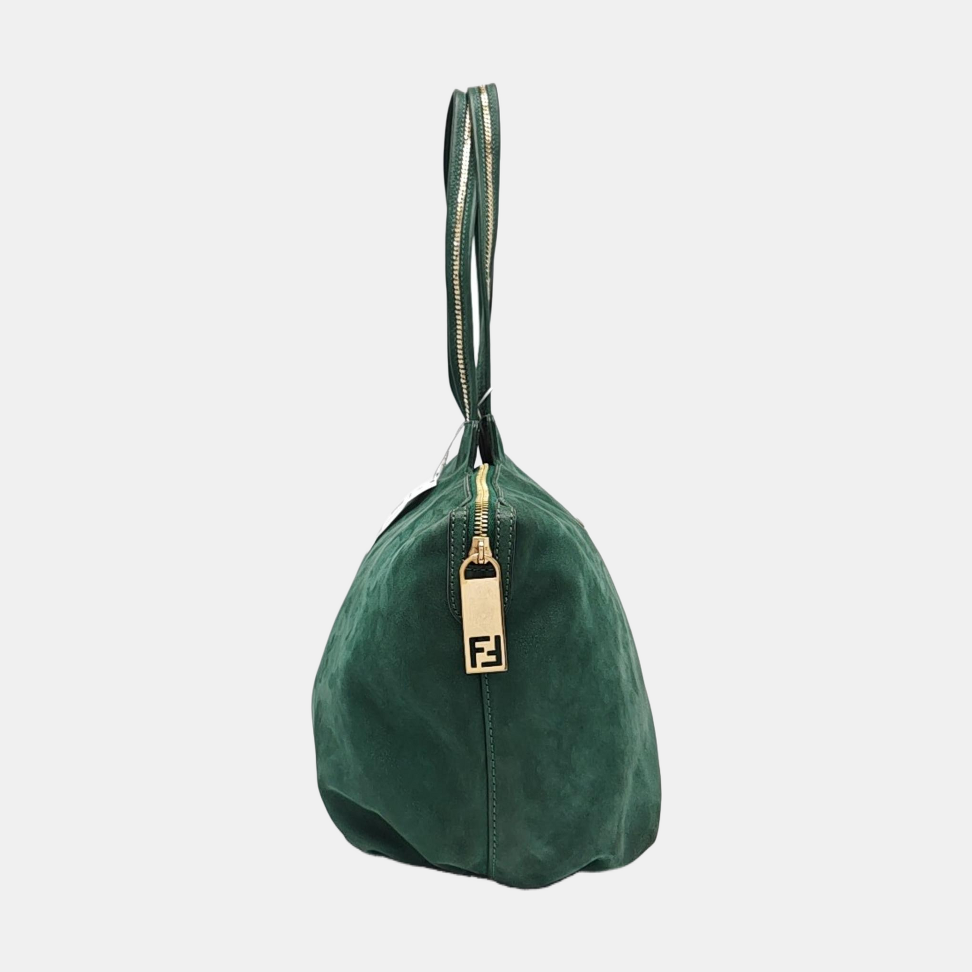 Calfskin Top Handle Bag Green