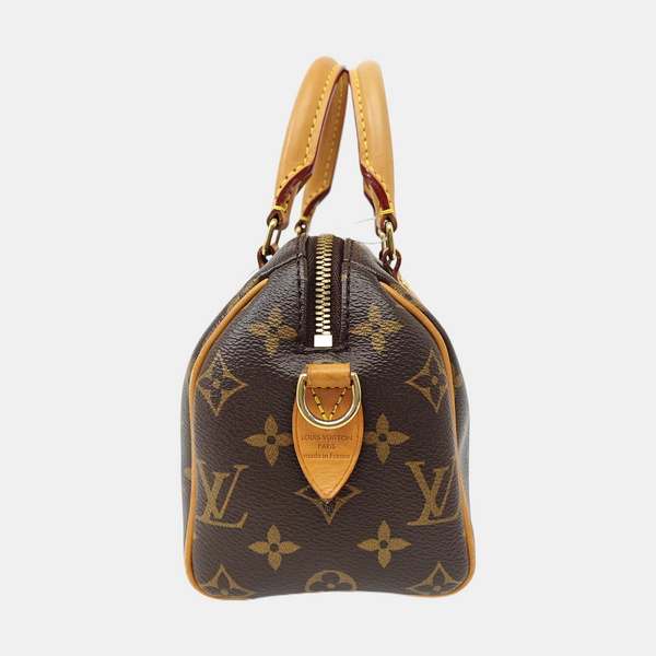 SPEEDY 20 Monogram Coated Canvas Brown