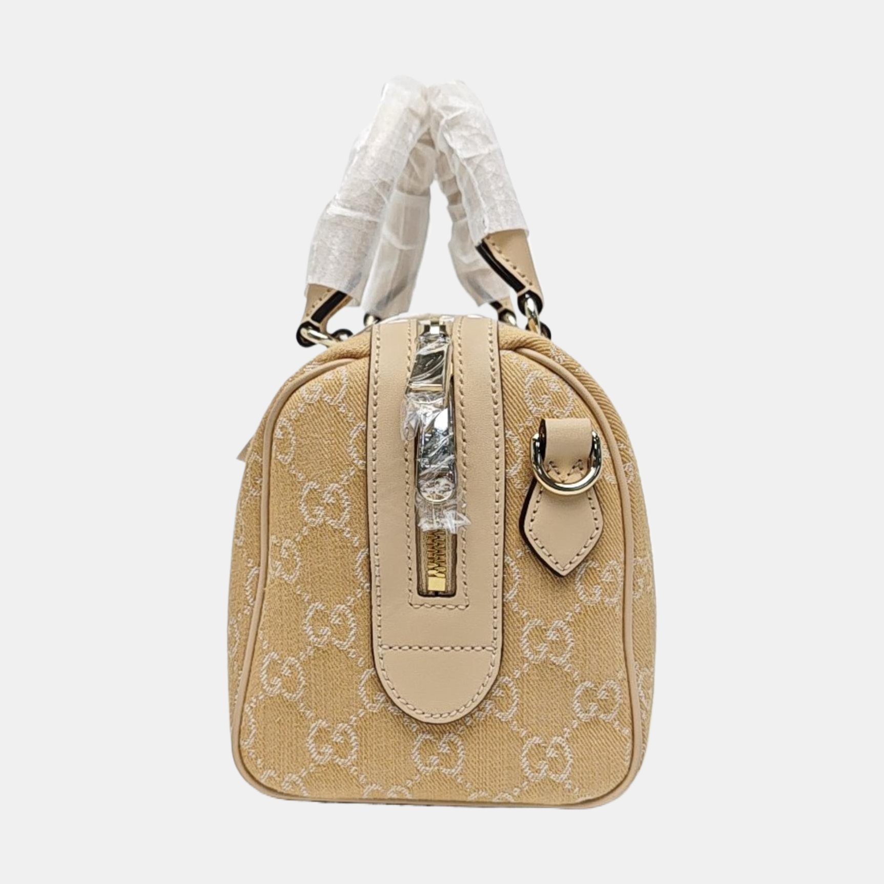 Ophidia Small Monogram Denim Beige