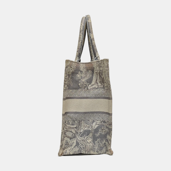 Book Tote Medium Fabric Gray