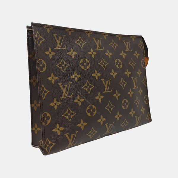 TOILET POCKET 26 Monogram Coated Canvas Brown
