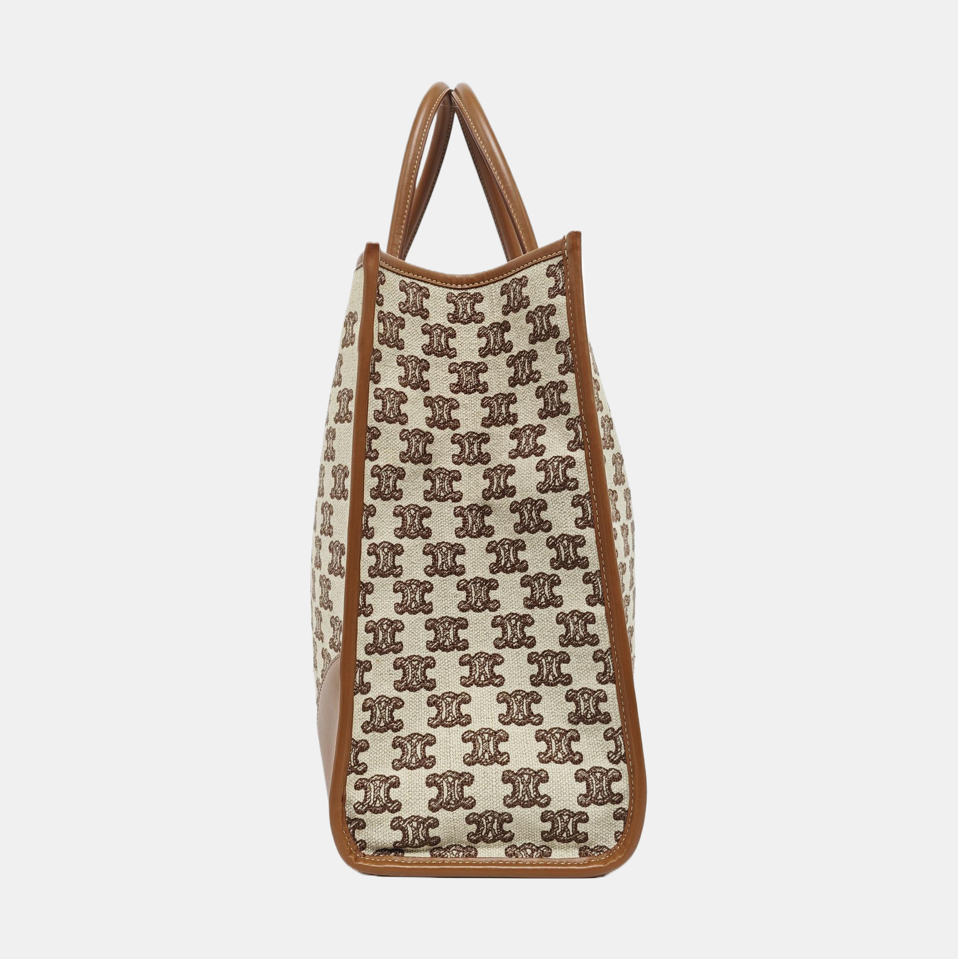 Fabric Tote Bag Brown