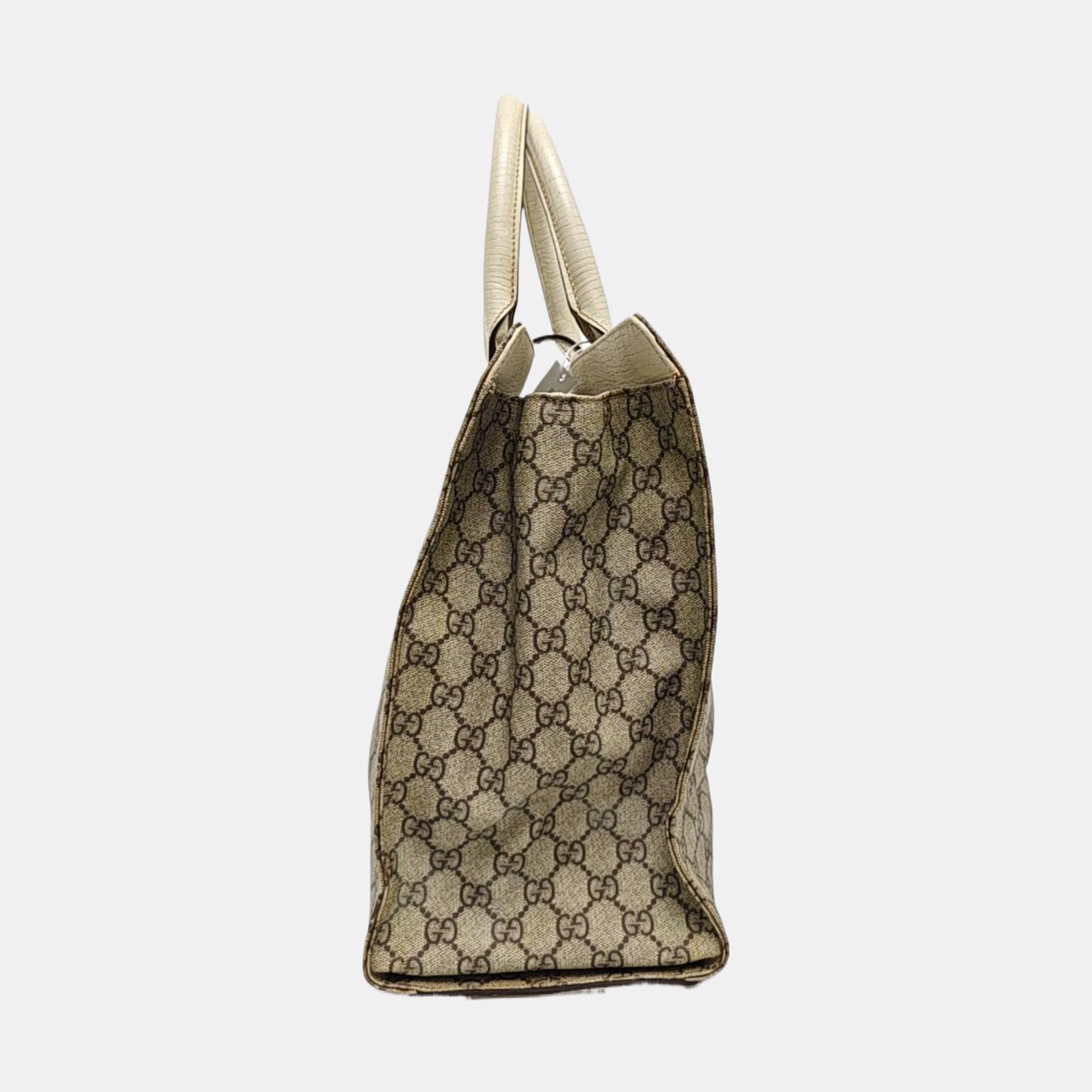Monogram Coated Canvas Top Handle Bag Beige
