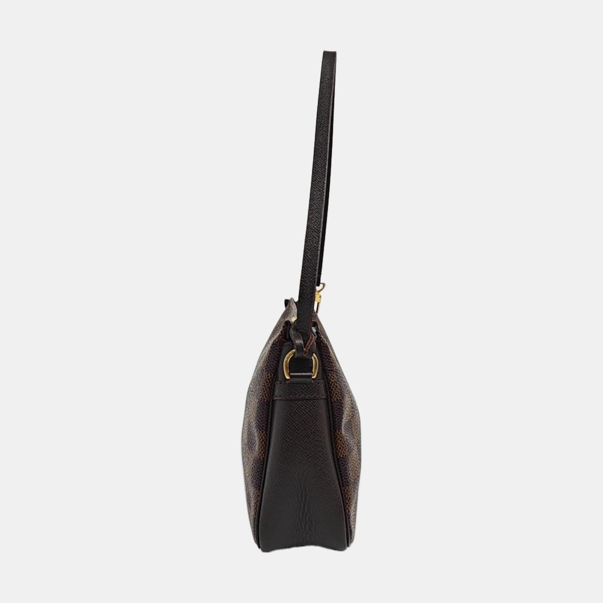 TROUSSE MAKE UP Damier Ebene Coated Canvas Brown
