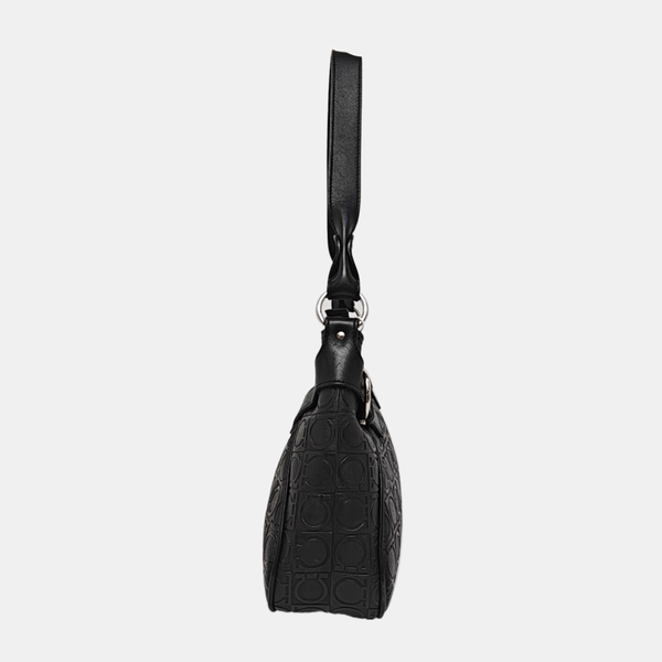 Gancini Leather Black