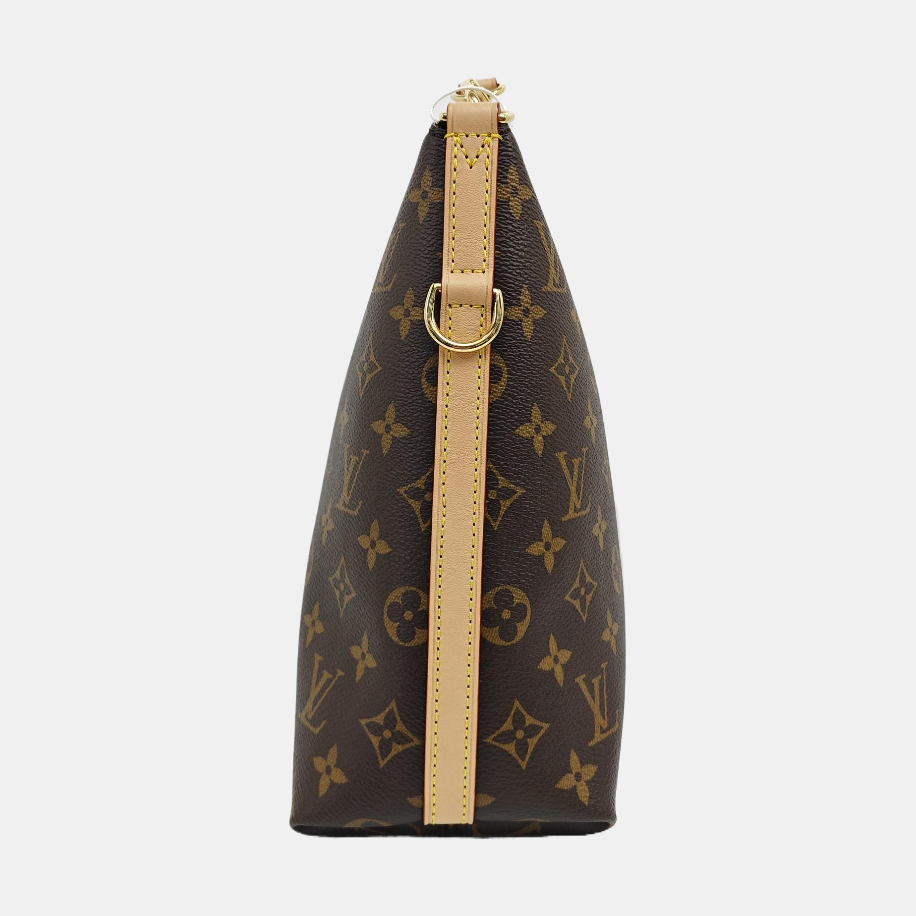 Monogram Coated Canvas Shoulder Bag Brown