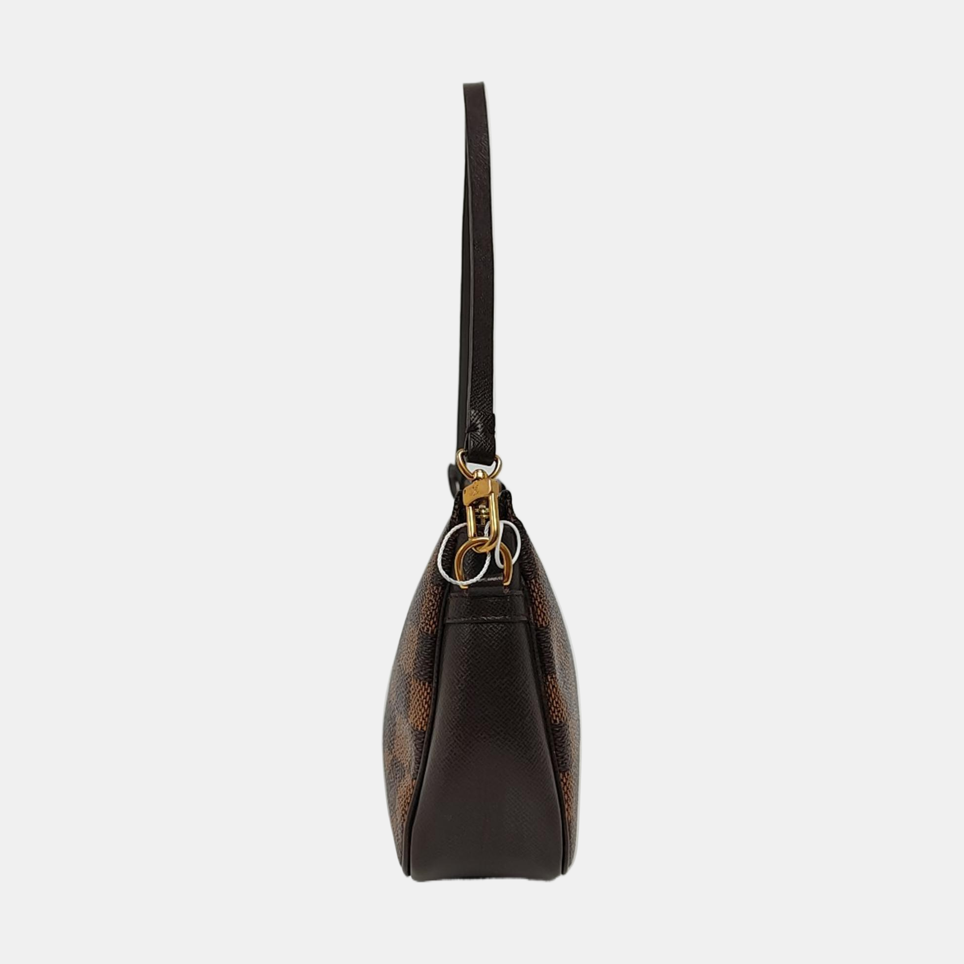 TROUSSE MAKE UP Damier Ebene Coated Canvas Brown
