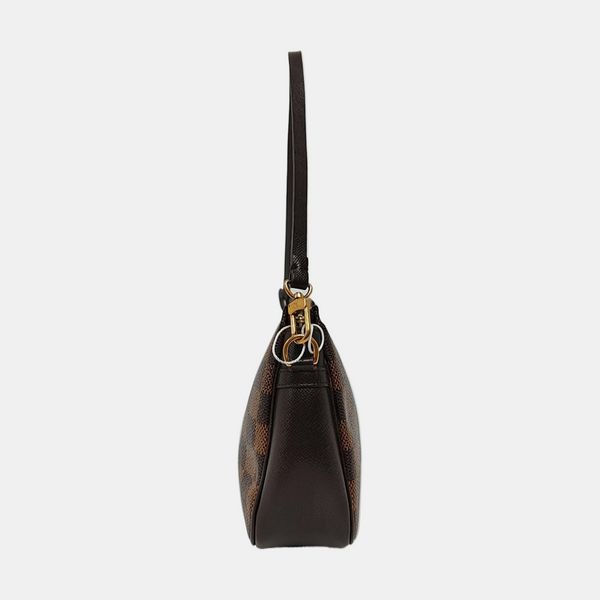 TROUSSE MAKE UP Damier Ebene Coated Canvas Brown