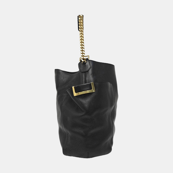 Calfskin Shoulder Bag Black