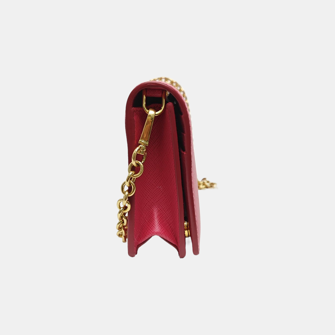 Saffiano Calfskin Shoulder Bag Red