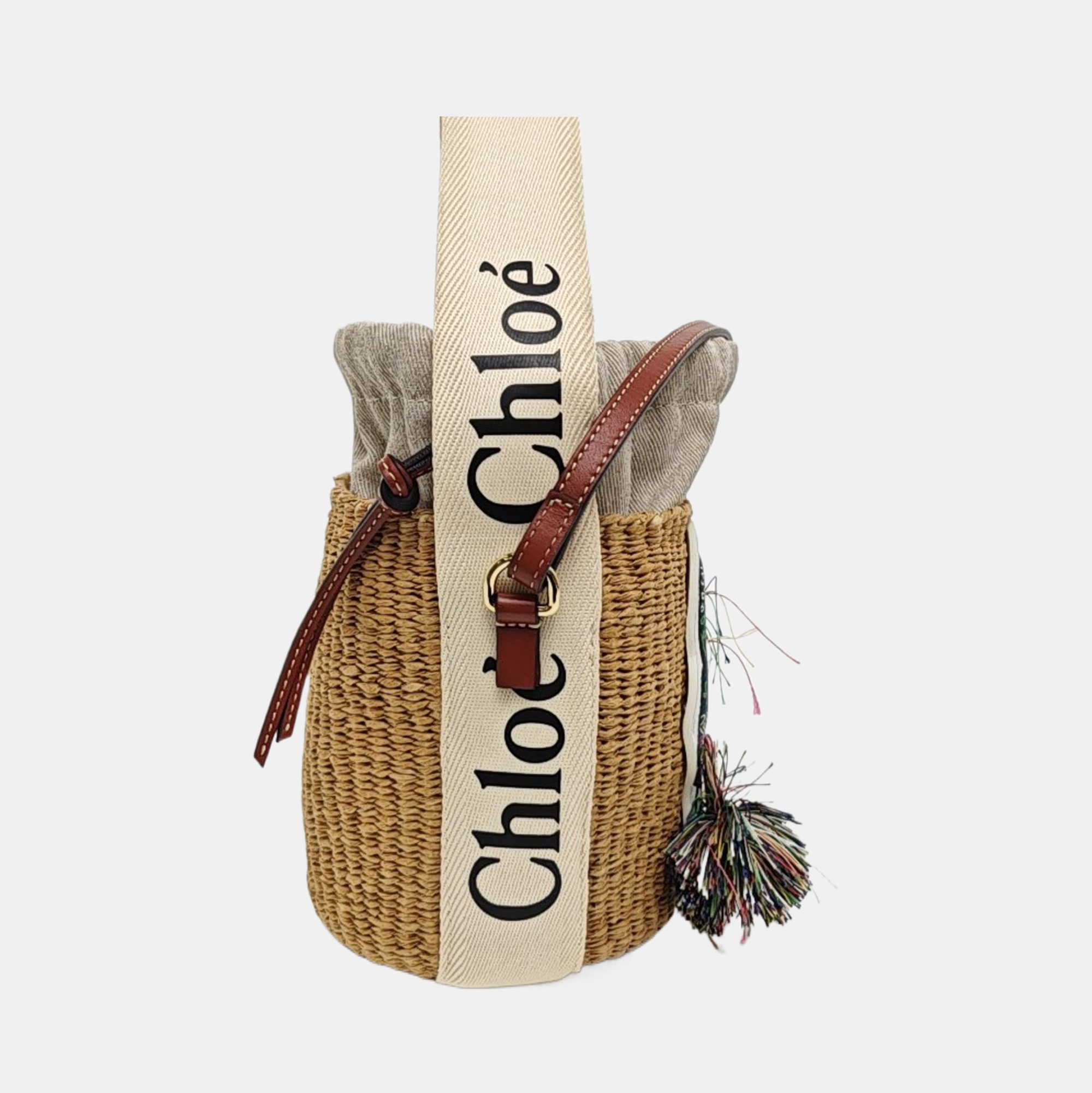 Woody Small Straw Beige