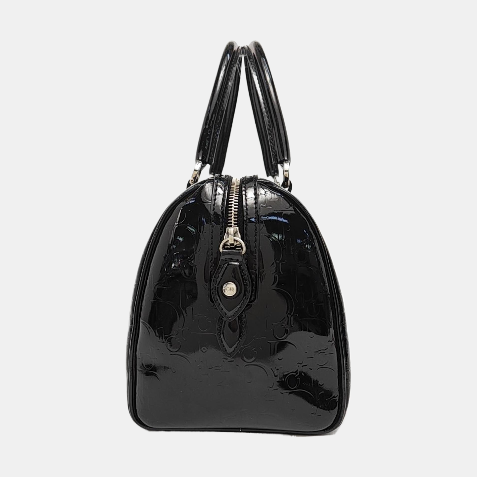 Boston Oblique Patent Leather Black
