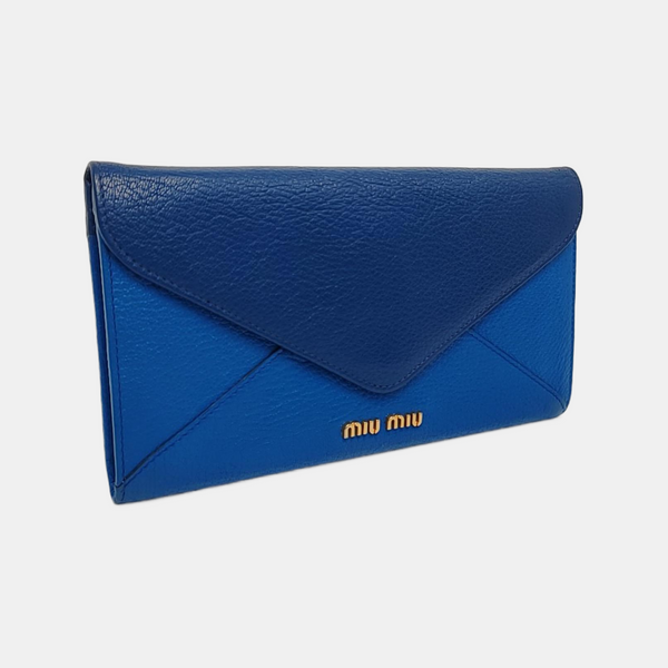 Calfskin Wallet Blue