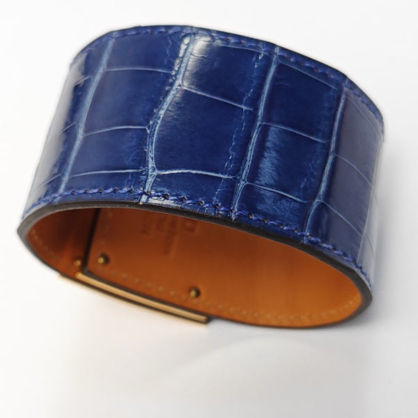 Kelly Dog Leather Blue Bangle