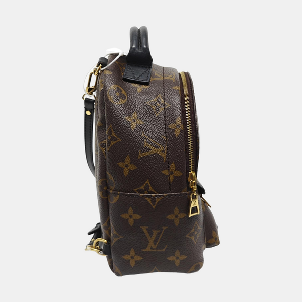 PALM SPRINGS Mini Monogram Coated Canvas Brown