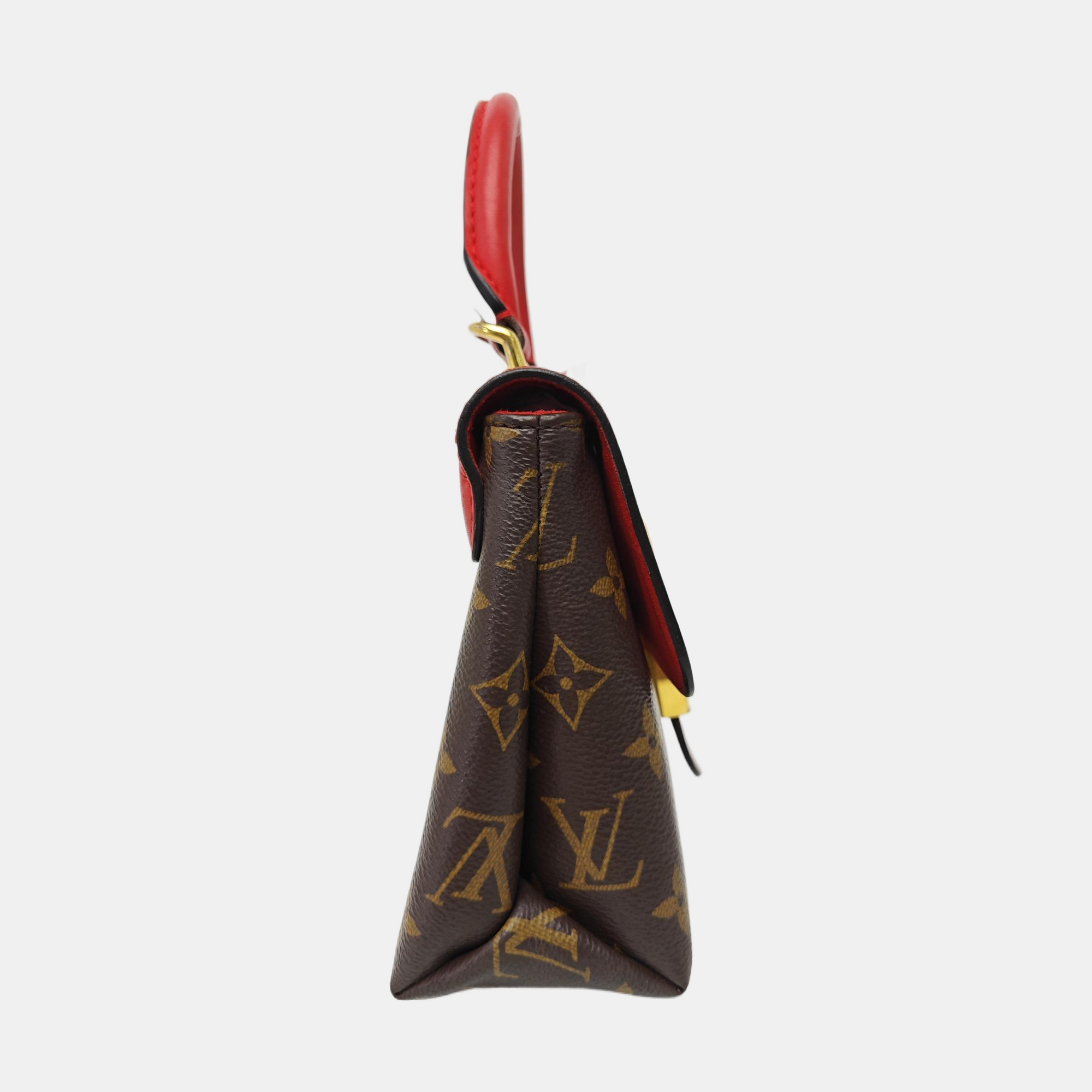 LOCKY BB Monogram Coated Canvas Red