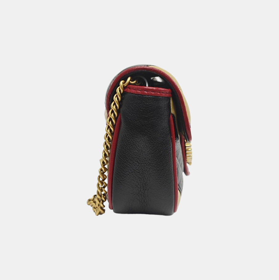 GG Marmont Super Mini Quilted Calfskin Multicolor