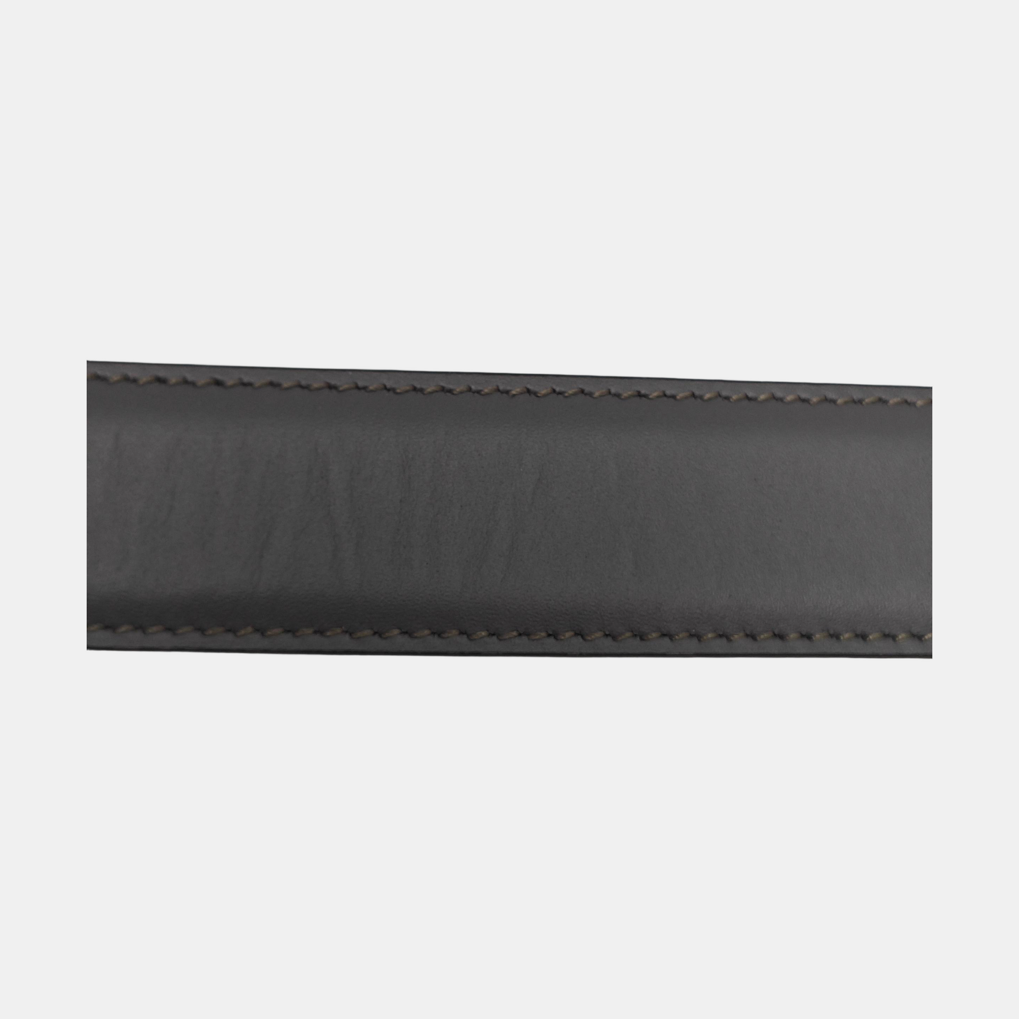 Leather Belt Gray