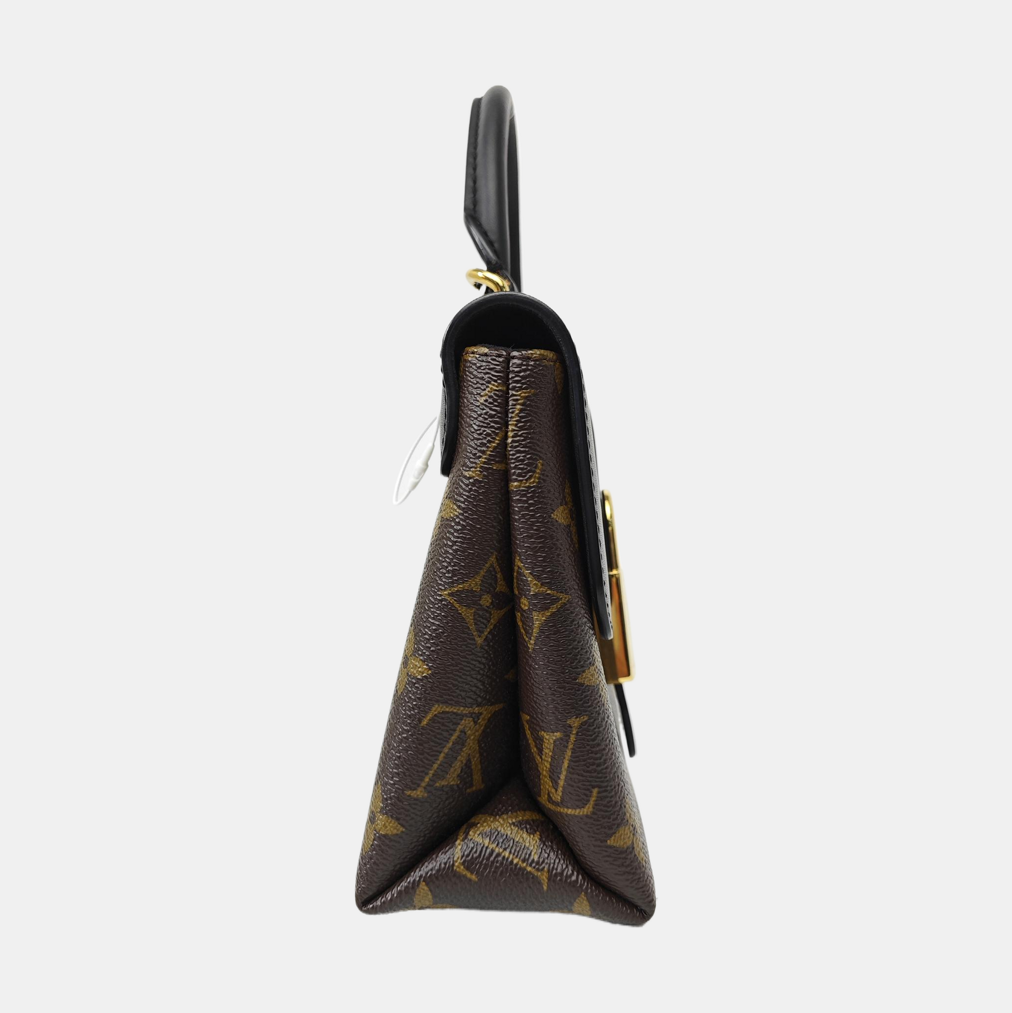 LOCKY BB Monogram Coated Canvas Brown