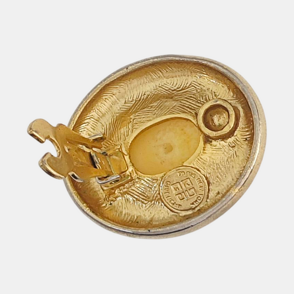 Metal Gold Clip On Earrings
