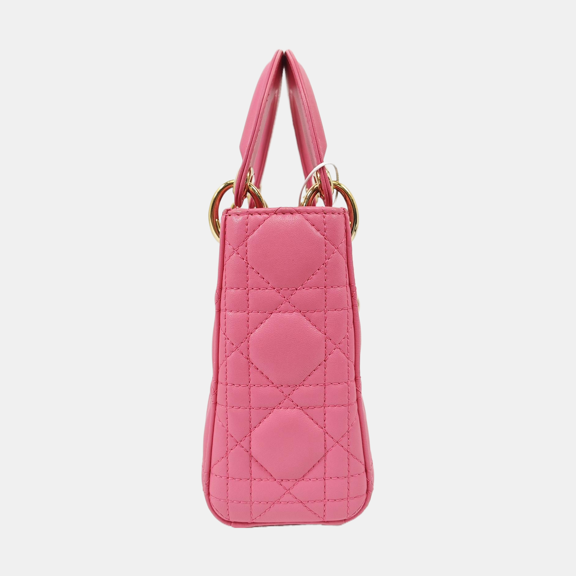 Lady Dior Mini Cannage Lambskin Red