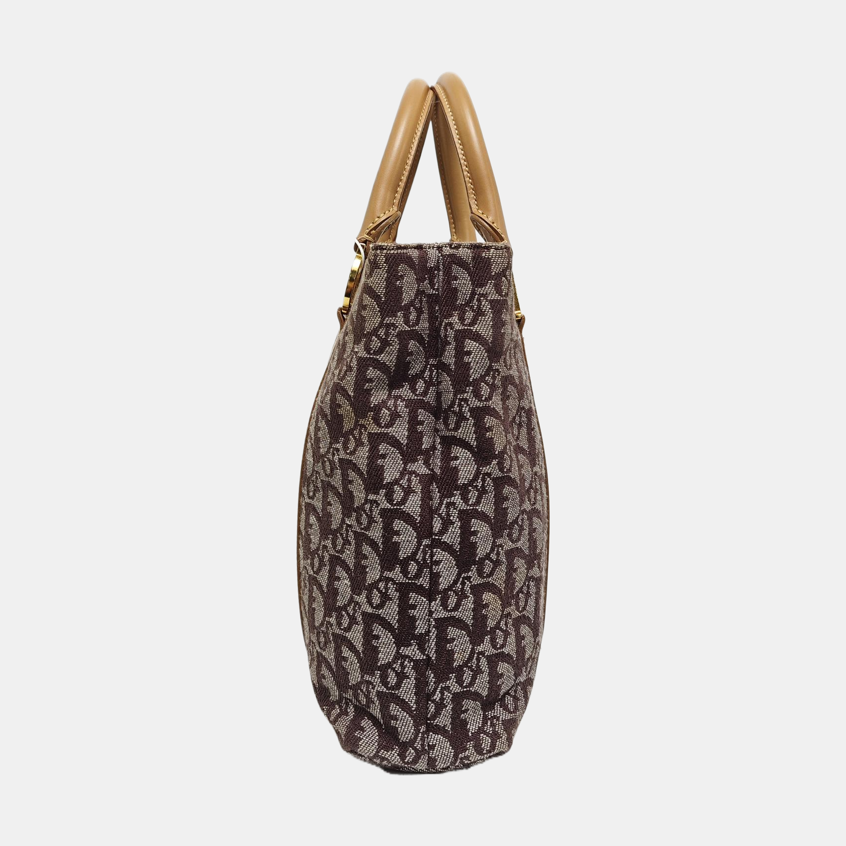 Vintage Tote Oblique Canvas Brown