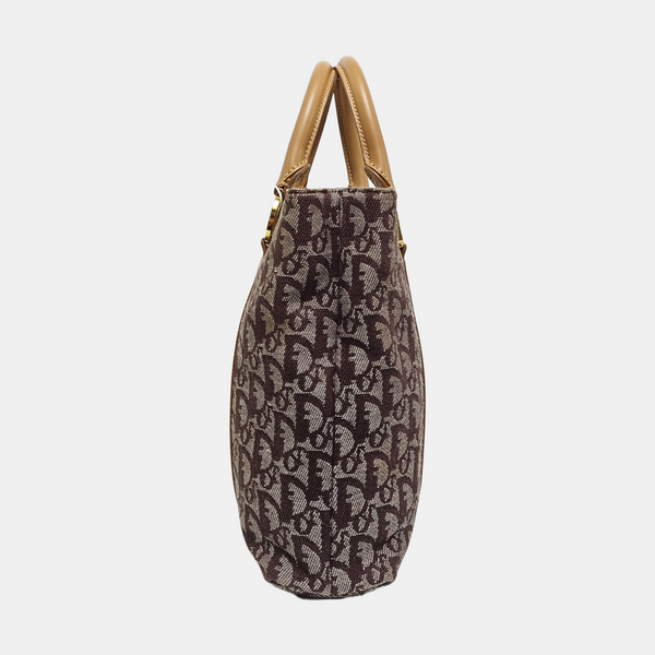 Vintage Tote Oblique Canvas Brown