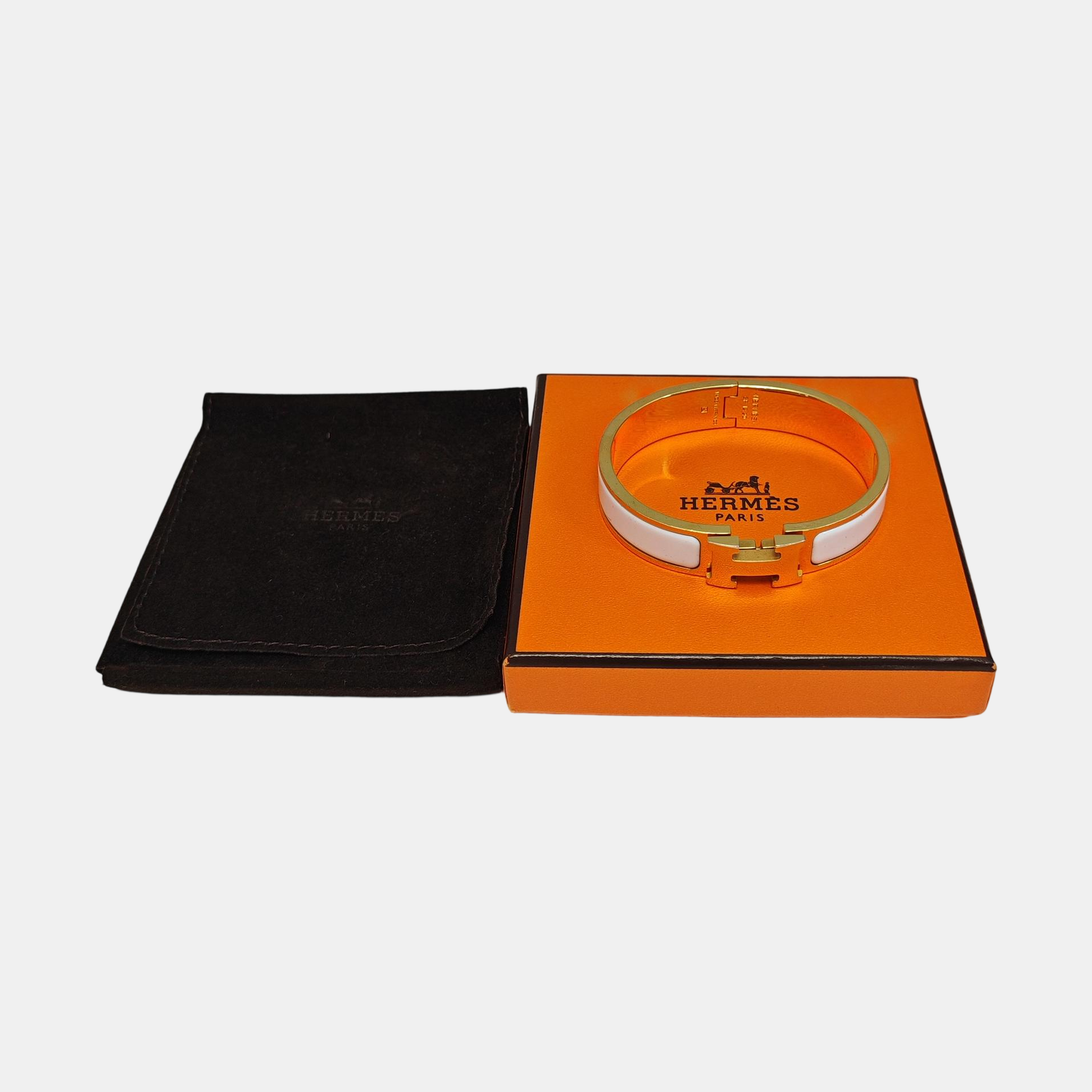 Clic H Metal Gold Bangle