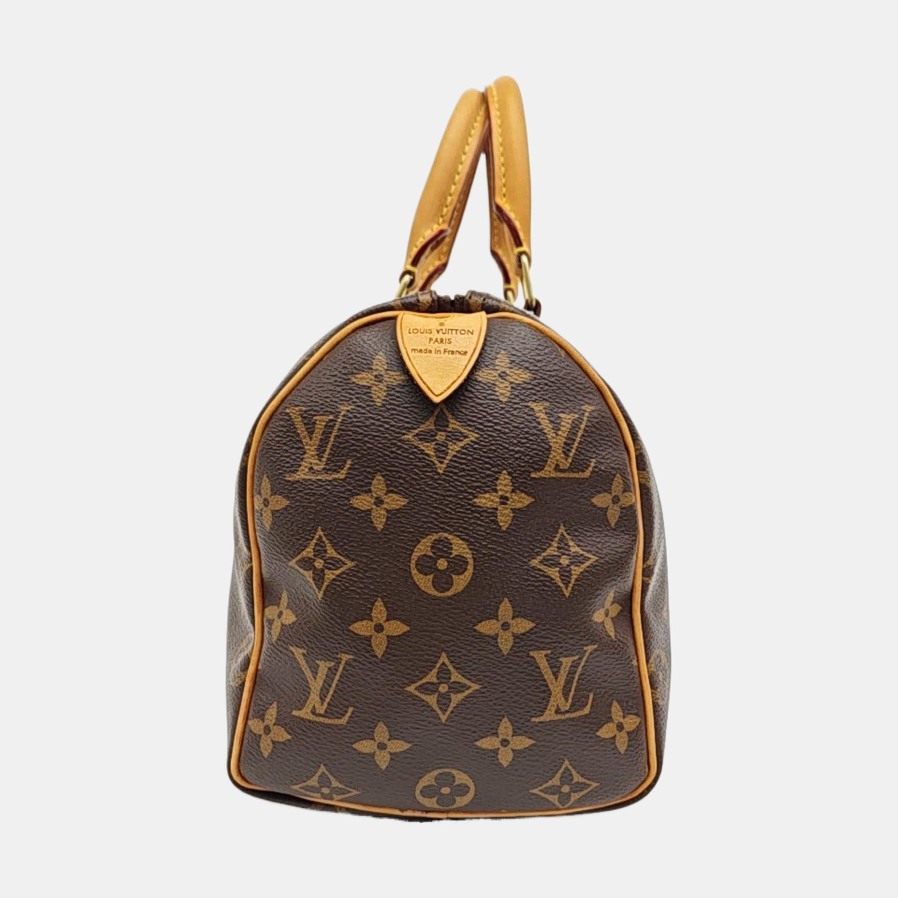 SPEEDY 25 Monogram Coated Canvas Brown