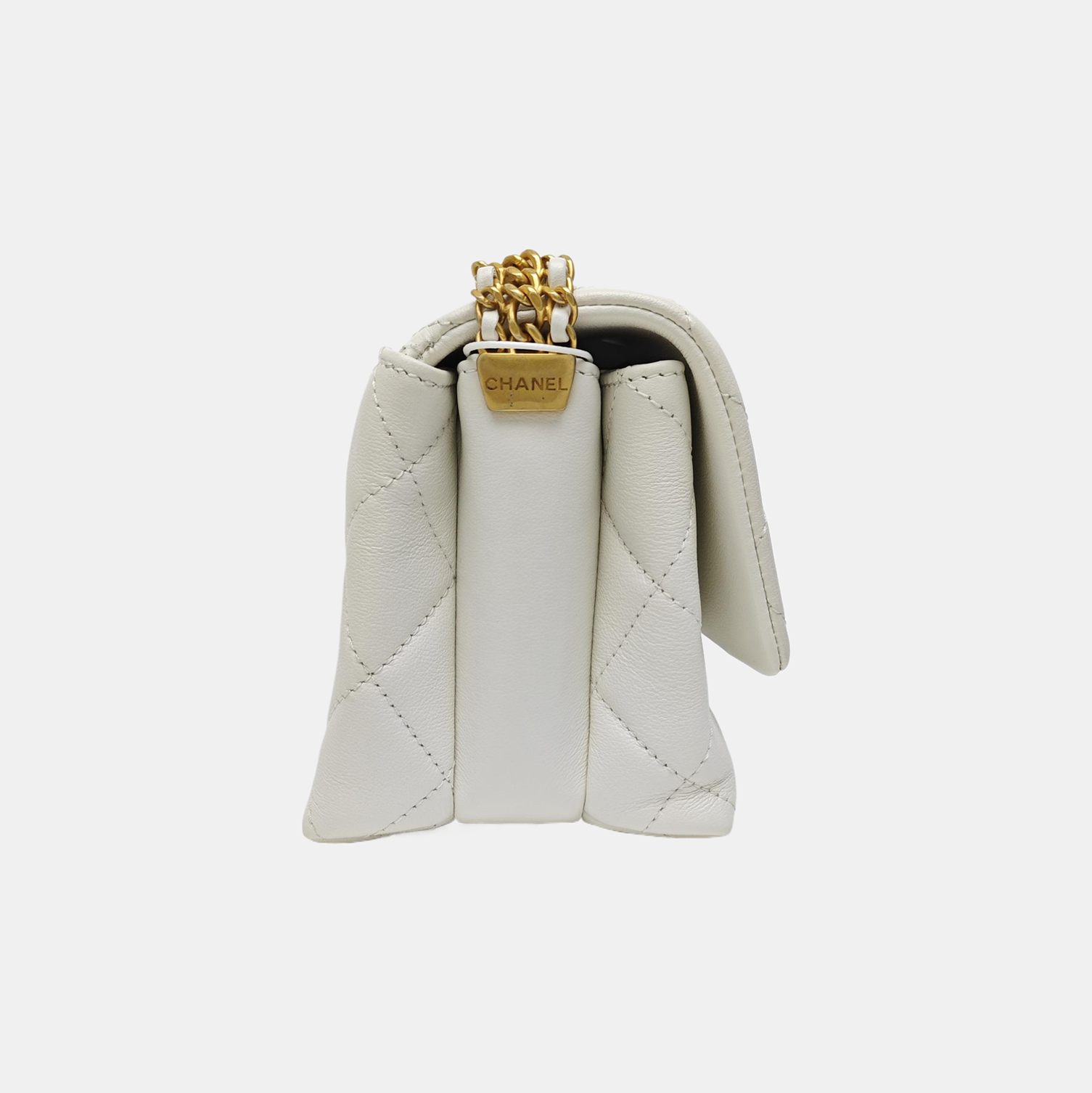 23S Mini Quilted Calfskin White