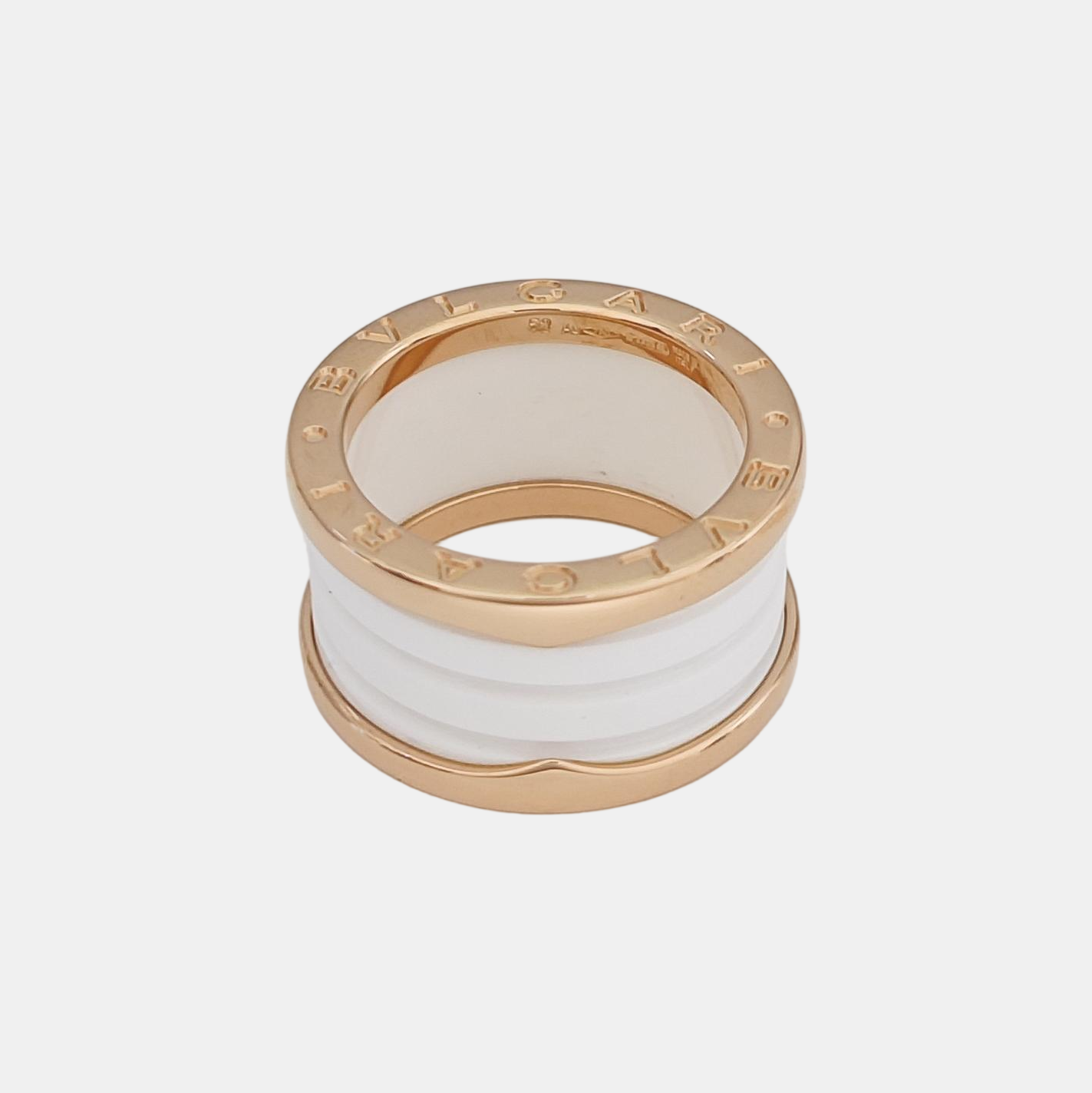 B.ZERO1 18k Rose Gold Ring EU 52
